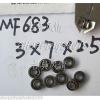 1 pcs MF683 3X7X2.5 Flanged 3*7*2.5 mm bearings Miniature Radial Bearing MF683ZZ