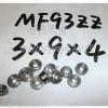 10pcs) MF93 3X9X4 Flanged 3*9*4 mm bearings Miniature Ball Radial Bearing MF93ZZ #1 small image