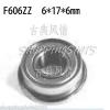 (10) F606ZZ 6x17x6 Flanged 6*17*6 mm F606Z Miniature Ball Radial Bearing F606 ZZ #1 small image