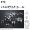 1pcs R22 open 1 3/8&#034; x 2 1/2&#034; x 7/16&#034;inch Bearing Miniature Ball Radial Bearings #1 small image