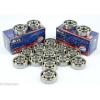 16 inline Skate Bronze Cage Open Deep Groove Radial Ball Bearings #1 small image