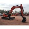 2014 KUBOTA KX080 MINI EXCAVATOR CAB HEAT AIR HYDRAULIC THUMB DOZER BLADE