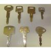 Excavator keys jbc tractors Hitachi Cat locus volvo mowers digger key set 7 keys