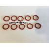 10Lots 45mm OD 1.5mm Thickness Silicone O Rings Oil Seals Gaskets Red #1 small image