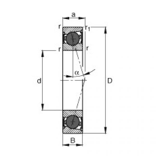 FAG Spindle bearings - HCB7006-C-2RSD-T-P4S #1 image