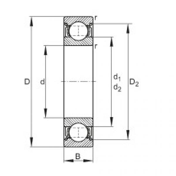 FAG Deep groove ball bearings - 6001-2Z #1 image