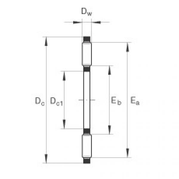 FAG Axial needle roller and cage assemblies - AXK1226 #1 image