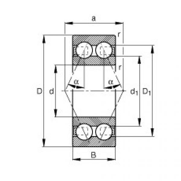 FAG Angular contact ball bearings - 3003-B-TVH #1 image