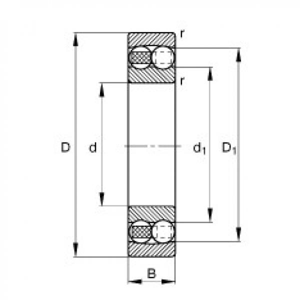 FAG Self-aligning ball bearings - 108-TVH #1 image