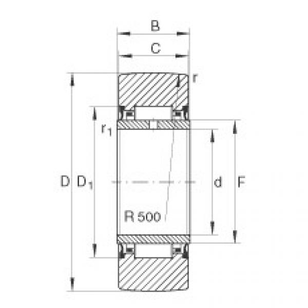 FAG Yoke type track rollers - NA22/8-2RSR #1 image