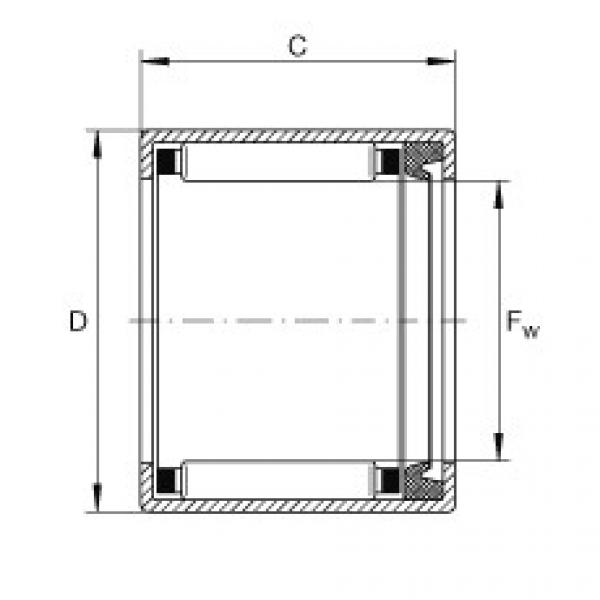 FAG Drawn cup needle roller bearings with open ends - SCE109-P #1 image