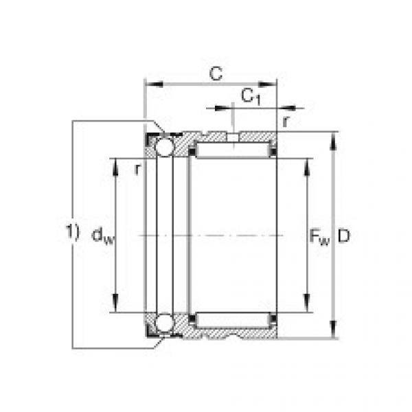 FAG Needle roller/axial ball bearings - NX10-XL #1 image