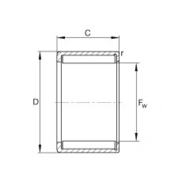 FAG Drawn cup needle roller bearings with open ends - HN2820 #1 image