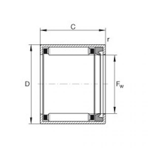 FAG Drawn cup needle roller bearings with open ends - HK1012-RS #1 image