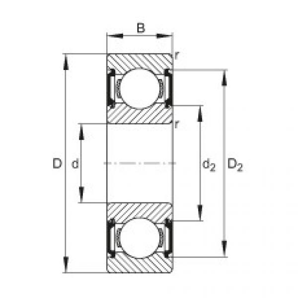 FAG Deep groove ball bearings - 6201-C-2BRS #1 image