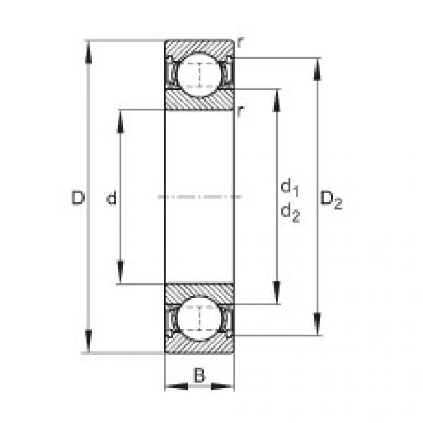 FAG Deep groove ball bearings - 6002-2RSR #1 image