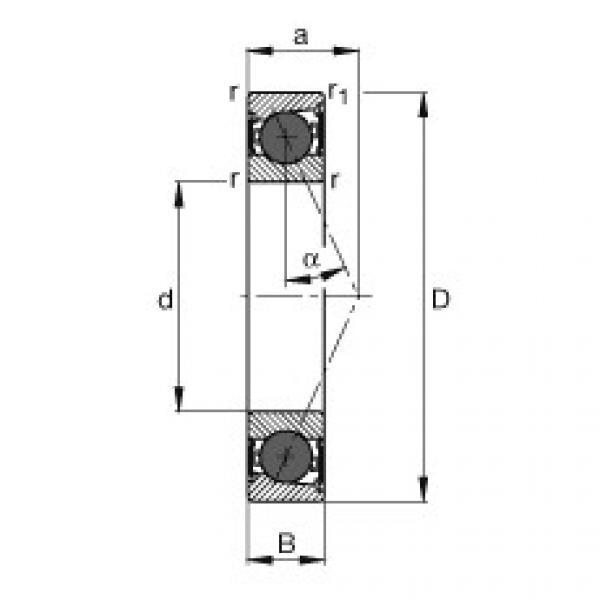 FAG Spindle bearings - HCB7001-E-2RSD-T-P4S #1 image