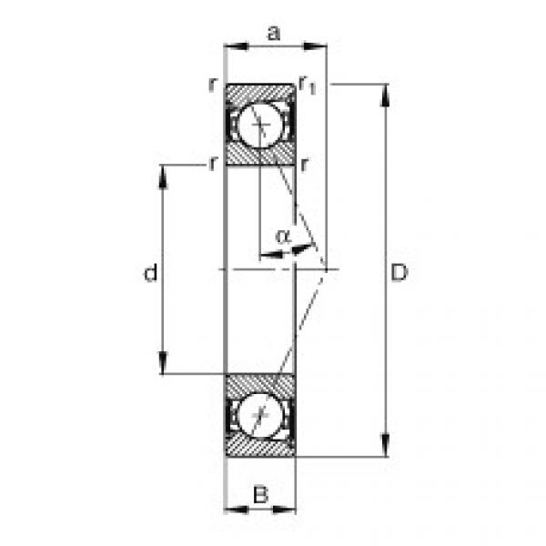 FAG Spindellager - B7011-E-2RSD-T-P4S #1 image