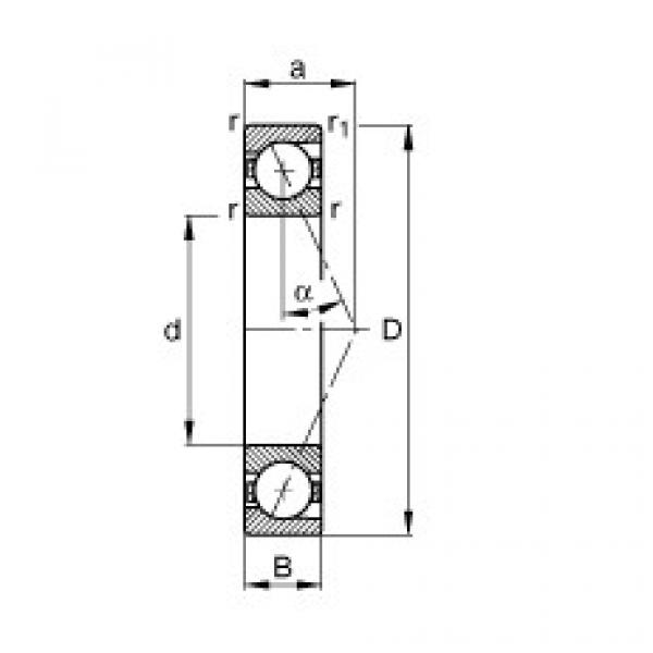 FAG Spindle bearings - B7010-E-T-P4S #1 image