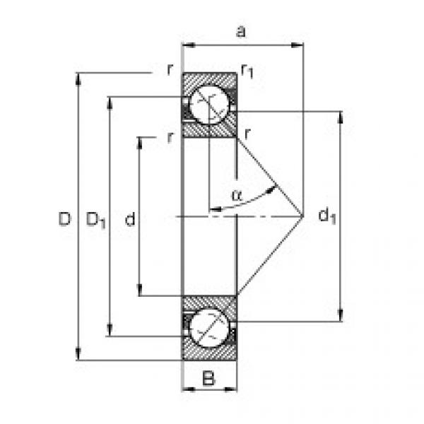 FAG Angular contact ball bearings - 7004-B-XL-TVP #1 image