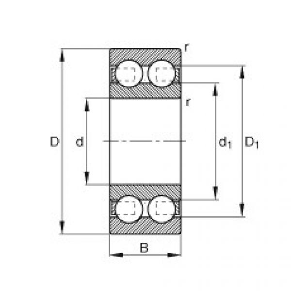 FAG Deep groove ball bearings - 4202-B-TVH #1 image