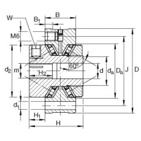 FAG Axial conical thrust cage needle roller bearings - ZAXFM1255 #1 image