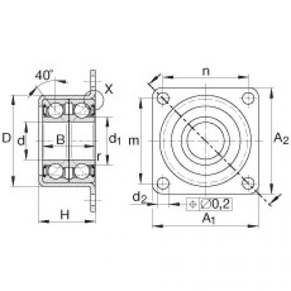 FAG Angular contact ball bearing units - ZKLR2060-2RS #1 image