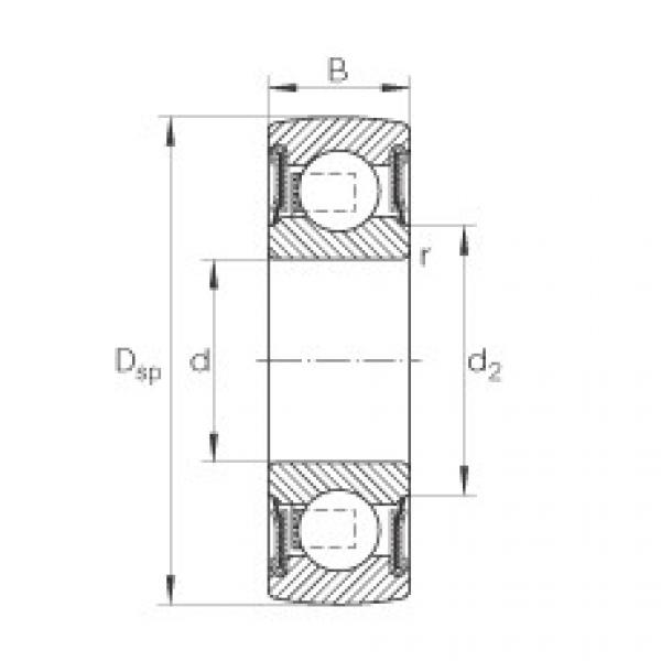 FAG Self-aligning deep groove ball bearings - 209-XL-NPP-B #1 image