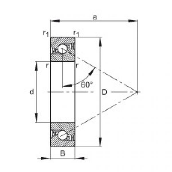 FAG Axial angular contact ball bearings - 7602020-2RS-TVP #1 image