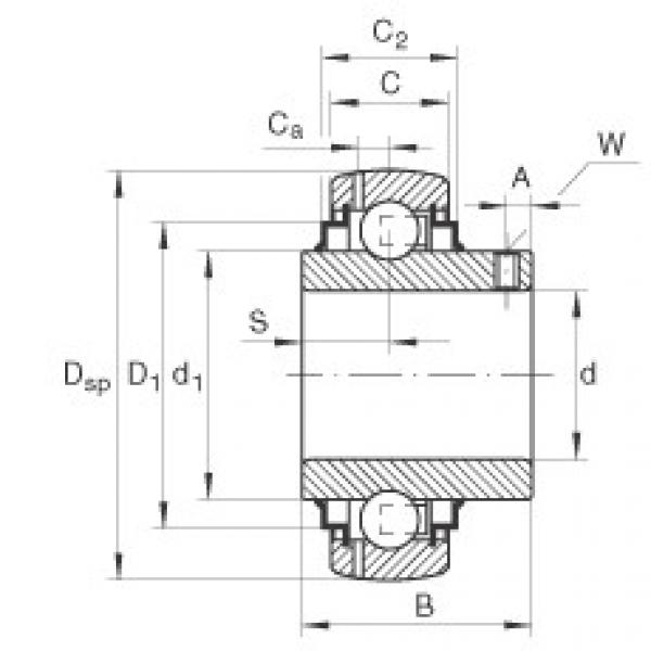 FAG Radial insert ball bearings - GYE80-XL-KRR-B #1 image