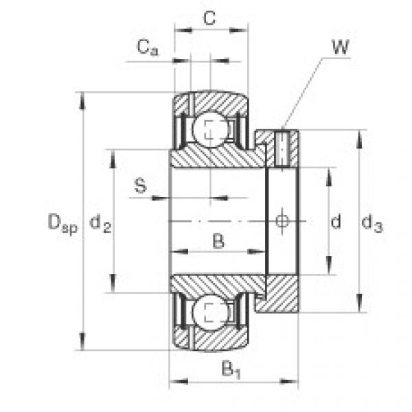 FAG Radial insert ball bearings - GRAE55-XL-NPP-B #1 image