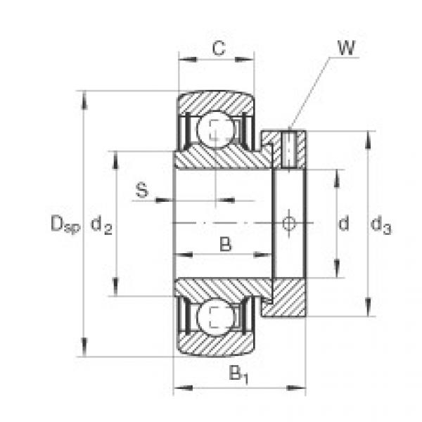 FAG Radial insert ball bearings - RAE25-XL-NPP-B #1 image