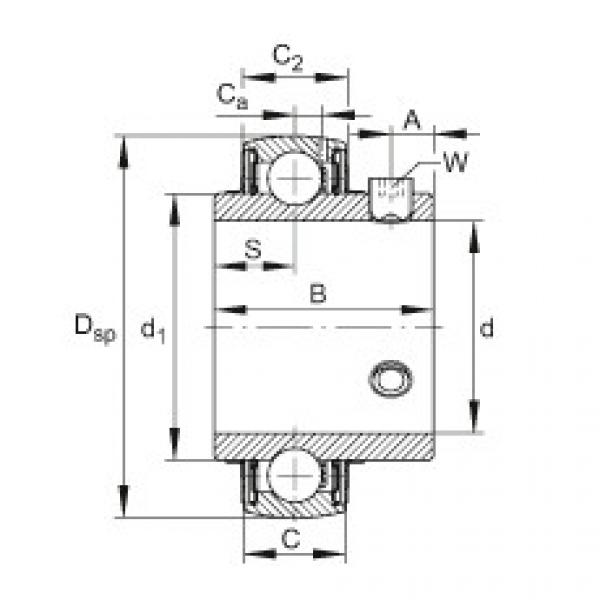 FAG Radial insert ball bearings - UC203 #1 image