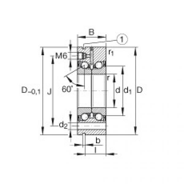 FAG Axial angular contact ball bearings - ZKLF1560-2RS-PE #1 image