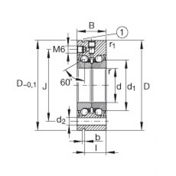 FAG Axial angular contact ball bearings - ZKLF3080-2Z-XL #1 image