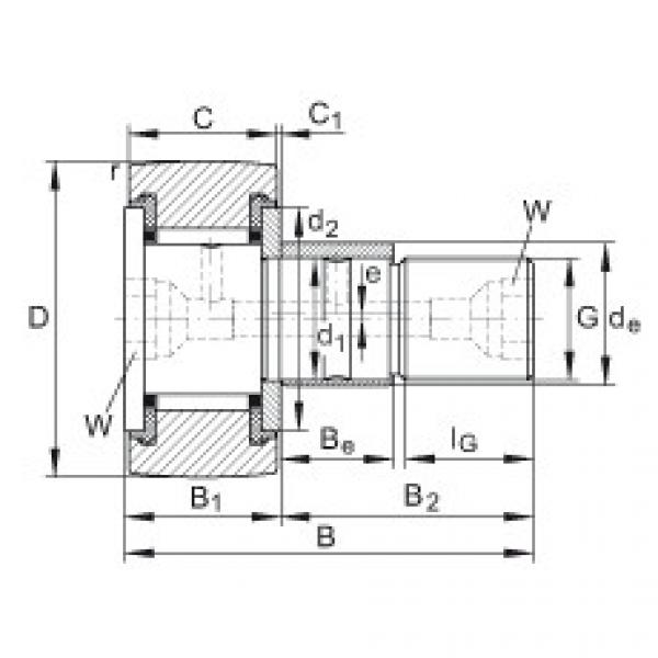 FAG Stud type track rollers - KRE35-PP #1 image