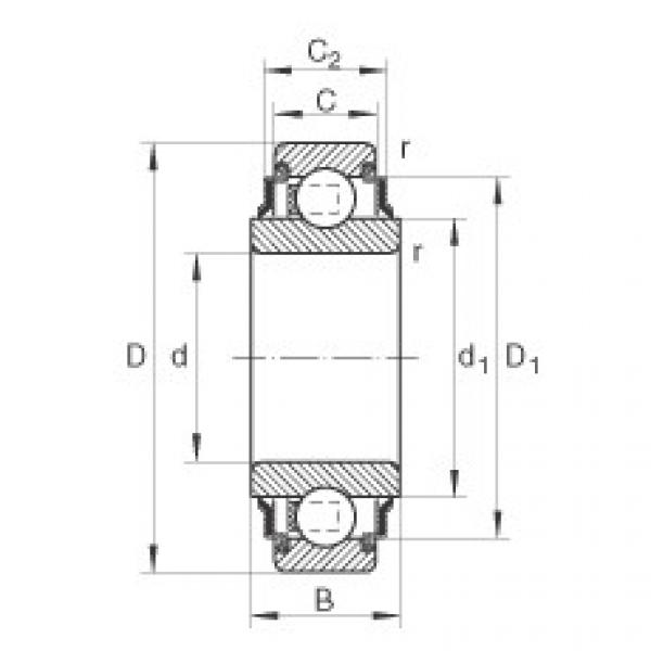 FAG Radial insert ball bearings - 206-XL-KRR #1 image