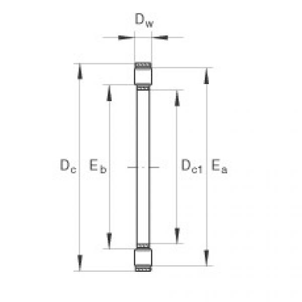 FAG Axial cylindrical roller and cage assembly - K81115-TV #1 image