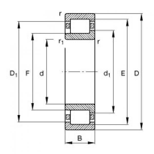 FAG Cylindrical roller bearings - NJ207-E-XL-TVP2 #1 image