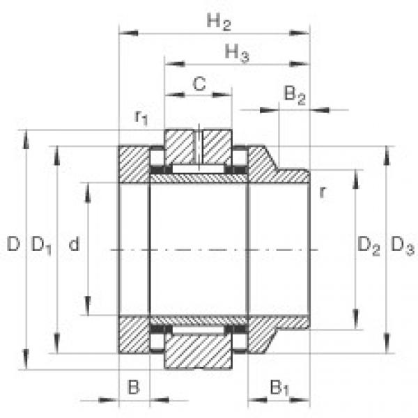 FAG Needle roller/axial cylindrical roller bearings - ZARN3080-L-TV #1 image