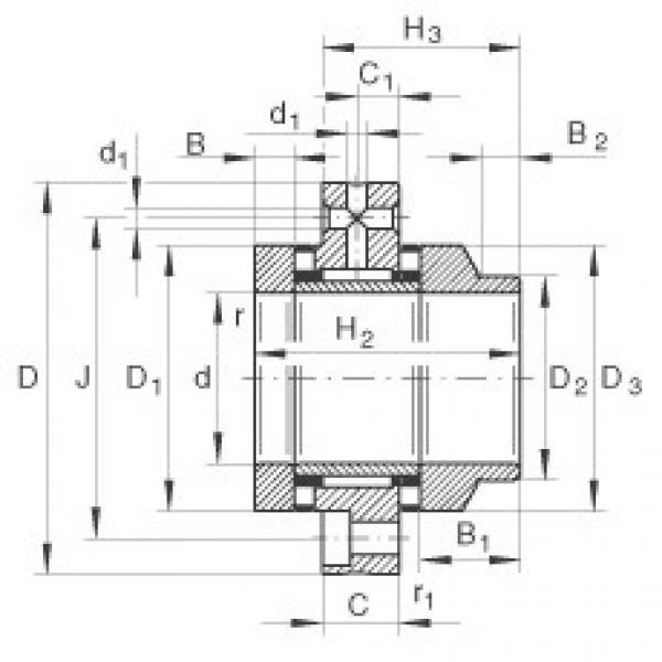 FAG Needle roller/axial cylindrical roller bearings - ZARF1762-L-TV #1 image