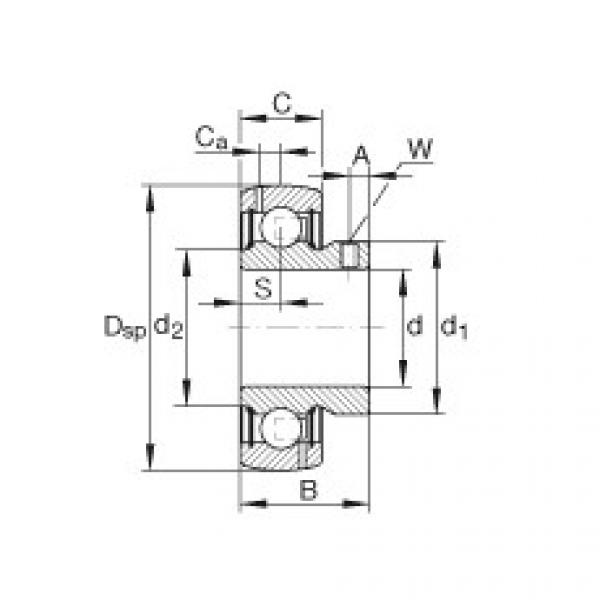 FAG Radial insert ball bearings - GAY010-NPP-B-AS2/V #1 image
