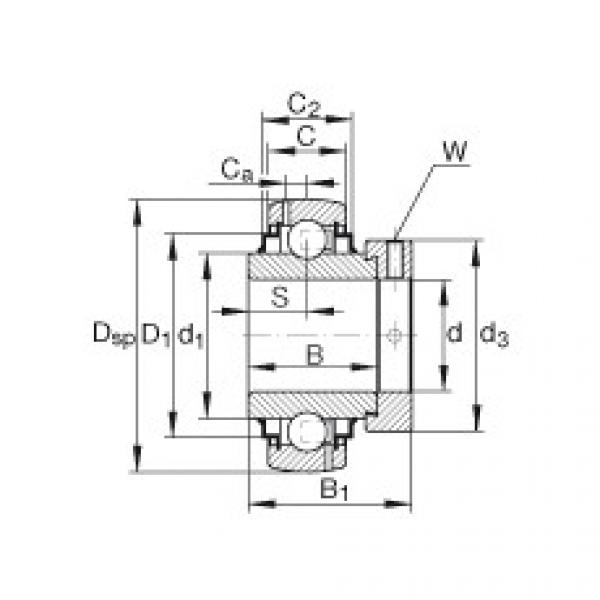 FAG Radial insert ball bearings - G1207-KRR-B-AS2/V #1 image