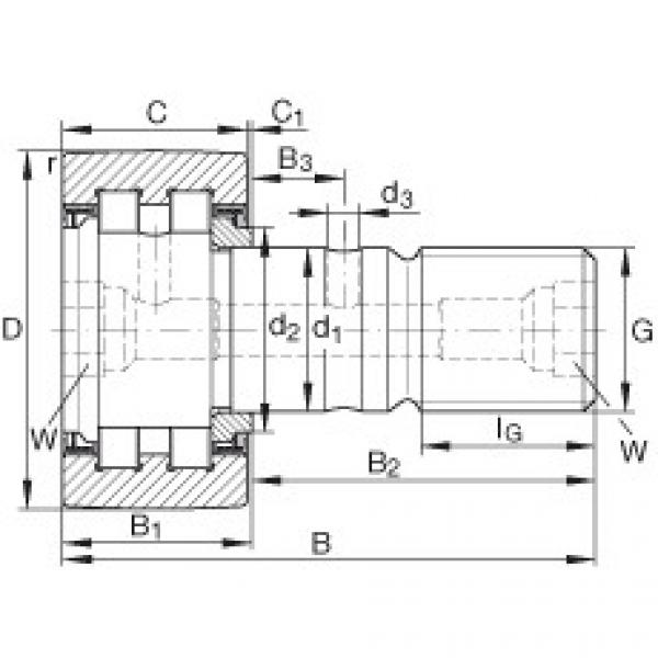 FAG Stud type track rollers - PWKR40-2RS-XL #1 image