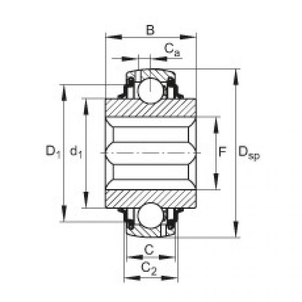 FAG Einstell-Rillenkugellager - GVKE16-205-KRR-B-AS2/V-AH01 #1 image