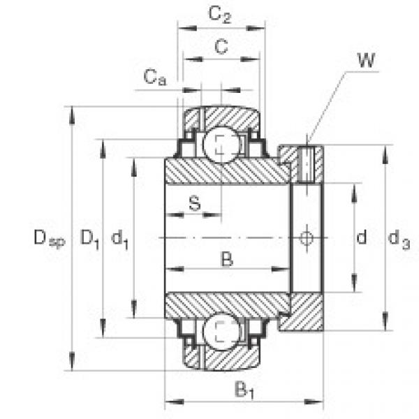 FAG Radial insert ball bearings - GE20-XL-KRR-B #1 image