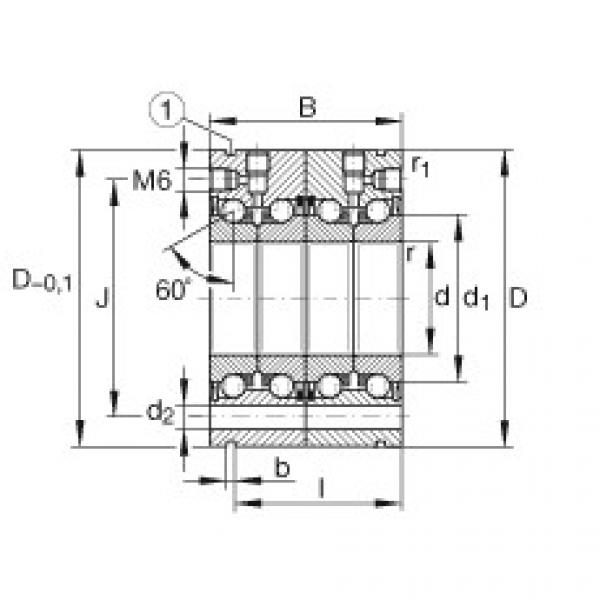 FAG Axial angular contact ball bearings - ZKLF2068-2RS-2AP-XL #1 image