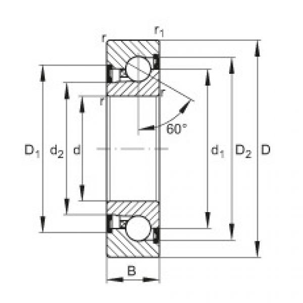 FAG Axial angular contact ball bearings - BSB4072-2Z-SU #1 image