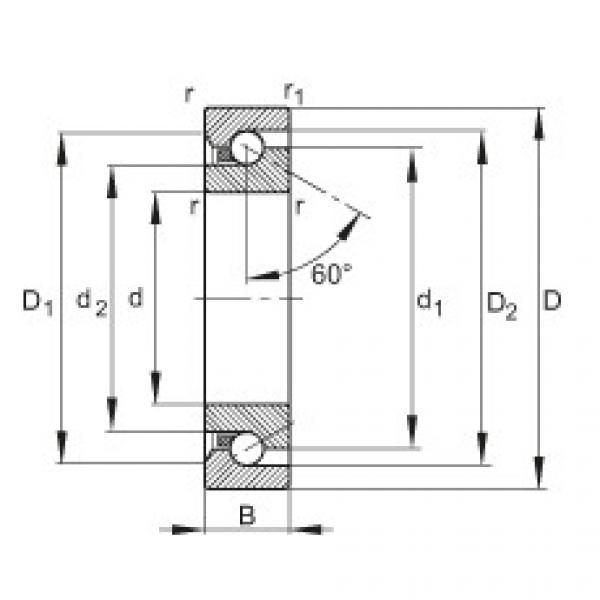 FAG Axial angular contact ball bearings - BSB3062-SU-L055 #1 image