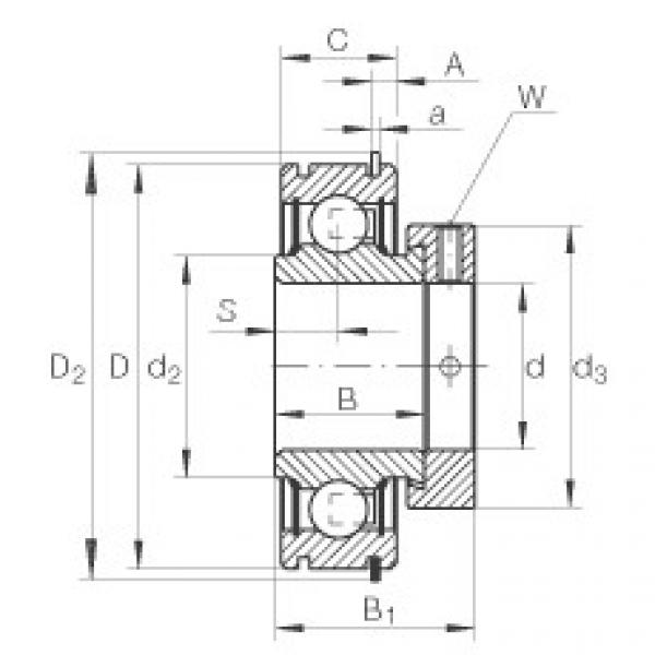 FAG Radial insert ball bearings - RAE20-XL-NPP-NR #1 image